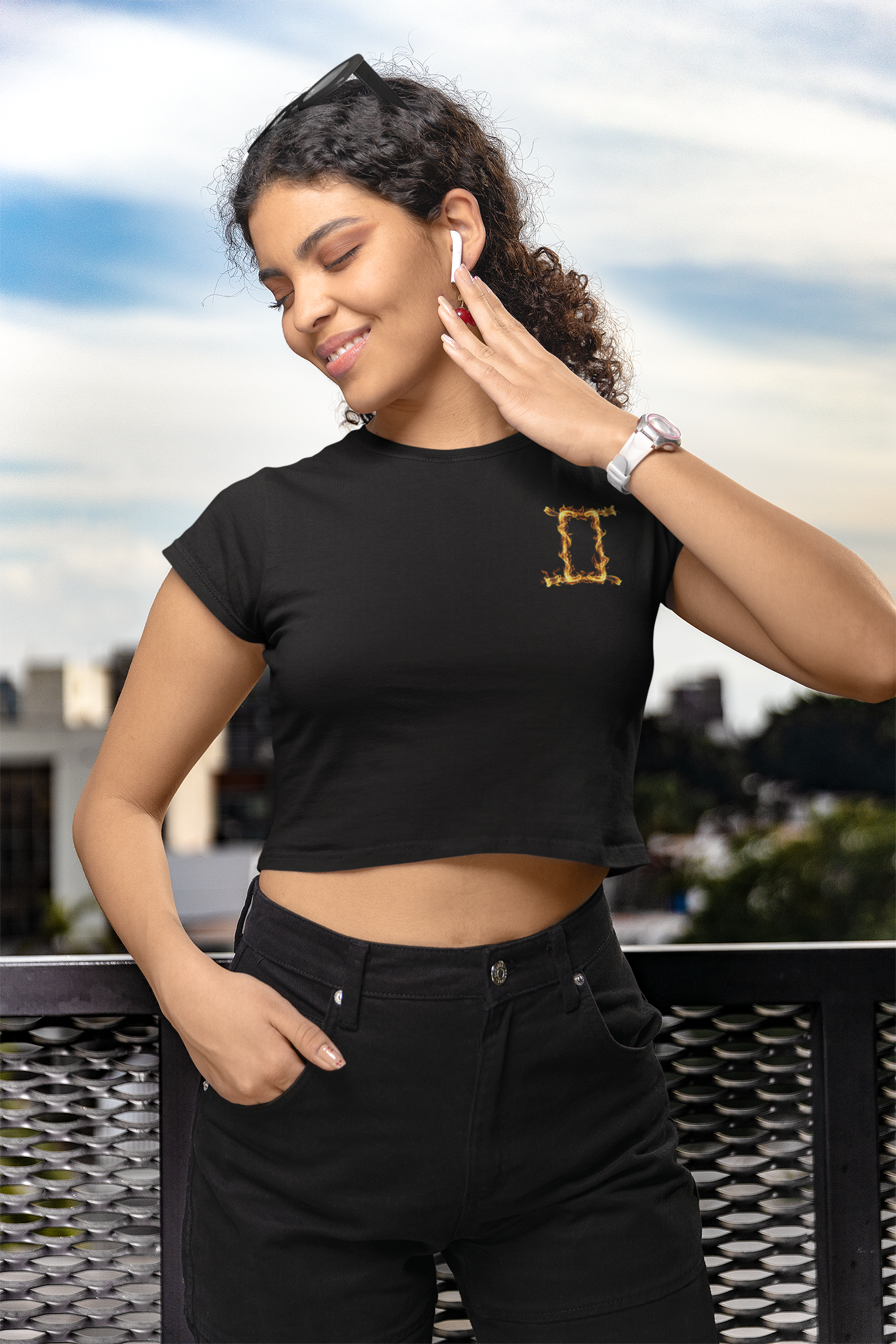 "Blazing Mirrors" – Gemini’s Fire Reflects Limitless Possibilities T-Shirt!