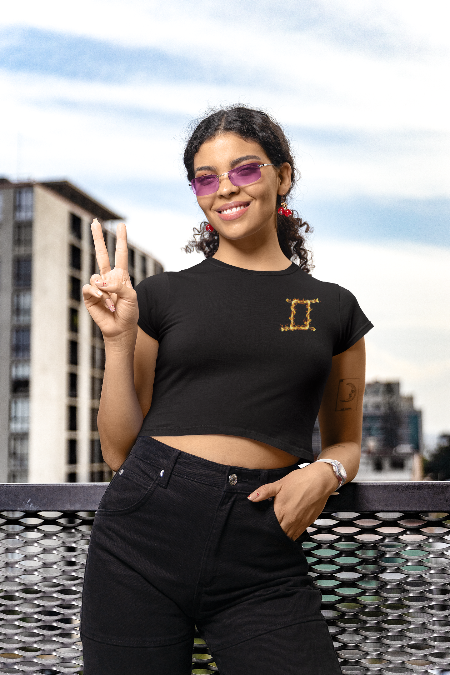 "Blazing Mirrors" – Gemini’s Fire Reflects Limitless Possibilities T-Shirt!