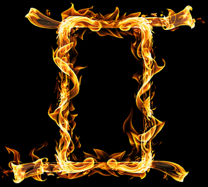 "Blazing Mirrors" – Gemini’s Fire Reflects Limitless Possibilities T-Shirt!