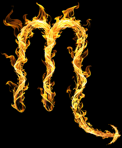 "Burning Desire" – Scorpio, Fueled by Passion and Power T-Shirt!