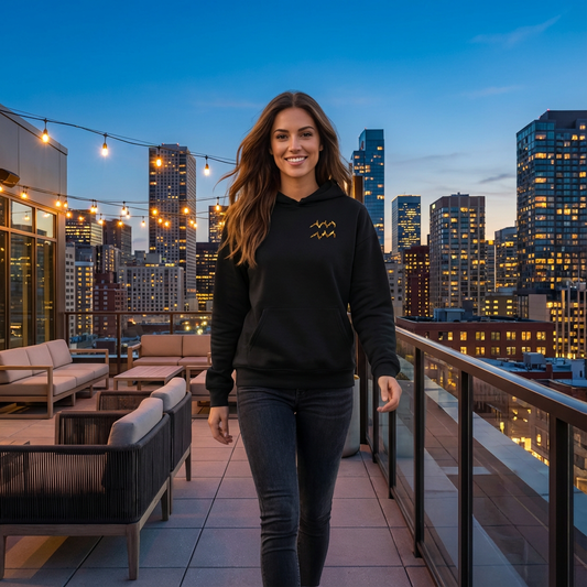 Aquarius Ultimate Comfort Crest Hoodie