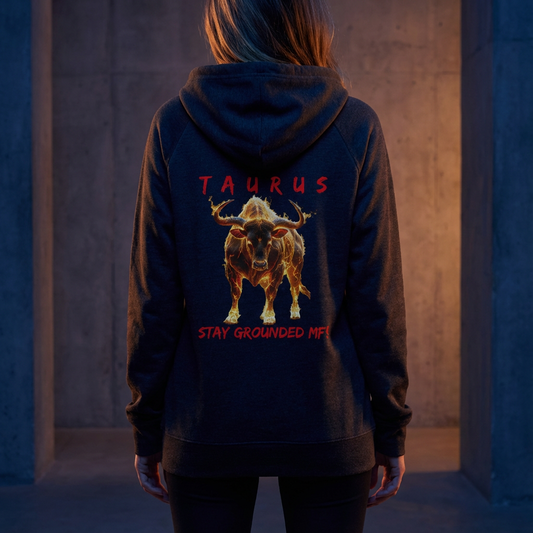 Women’s Taurus Attitude Lightweight California Wash Wave Hoodie