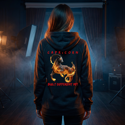 Women’s Capricorn Attitude Lightweight California Wash Wave Hoodie