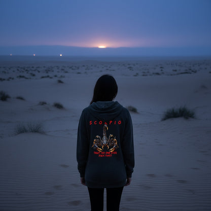 Women’s Scorpio Attitude Lightweight California Wash Wave Hoodie