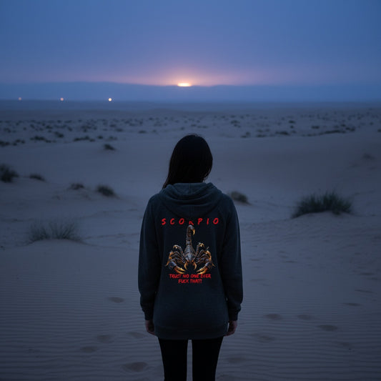 Women’s Scorpio Attitude Lightweight California Wash Wave Hoodie