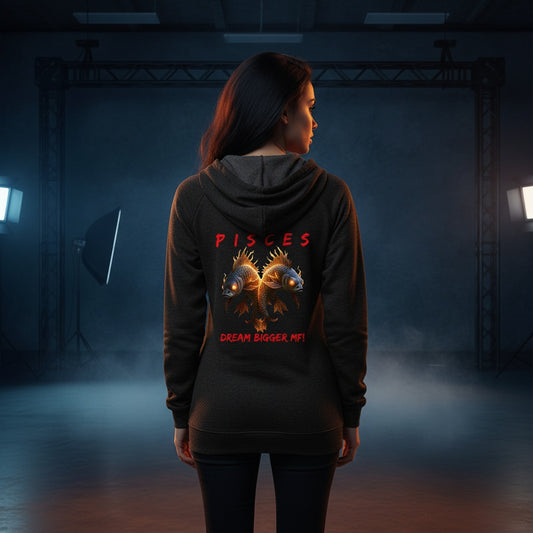 Women’s Pisces Attitude Lightweight California Wash Wave Hoodie