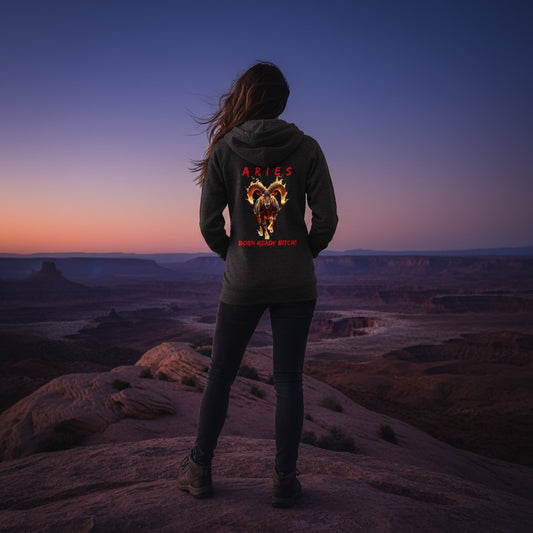 Women’s Aries Attitude Lightweight California Wash Wave Hoodie