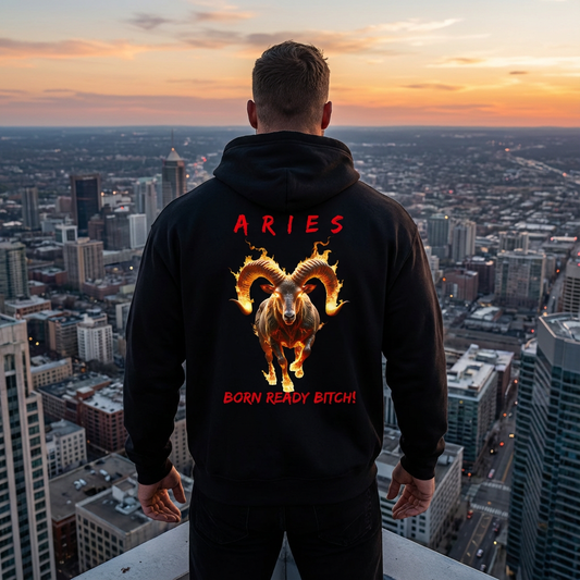 Men's Ultimate Comfort Aries Attitude Hoodie